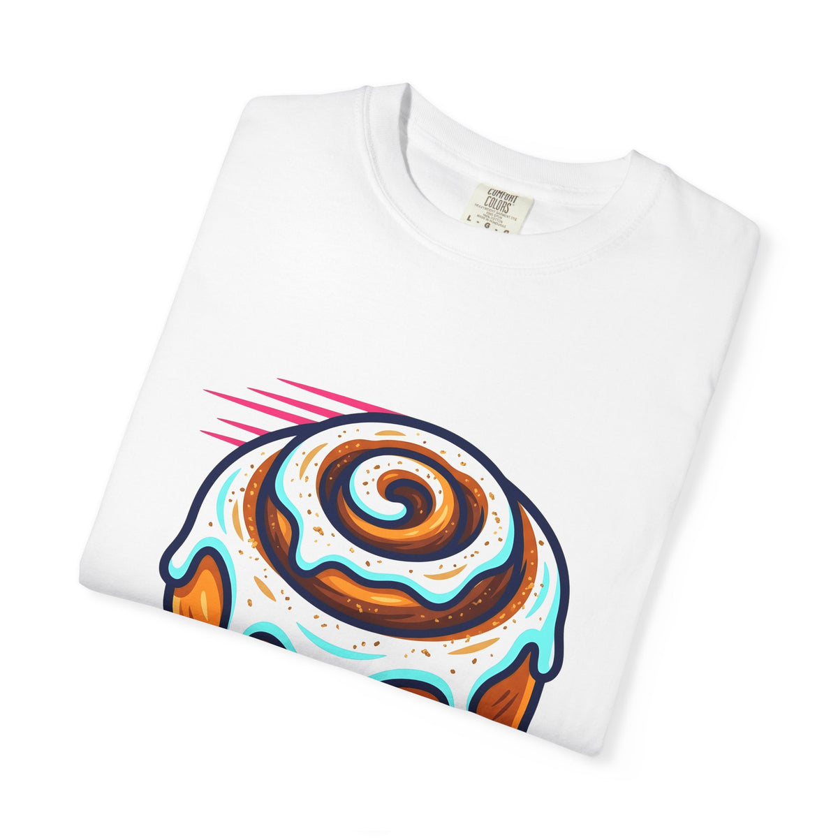 Cinnamon Pastry T-Shirt Desserts Bakery Gift Women Line Art T-Shirt Danish T-Shirt Dessert Fan Illustration T-Shirt Bakery Design Classic Topping