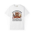 Bear Teacher T-Shirt Teachers Education Gift Women Cartoon T-Shirt Teddy Teacher T-Shirt Educator Enthusiast Comic T-Shirt Learning Graphic Hand