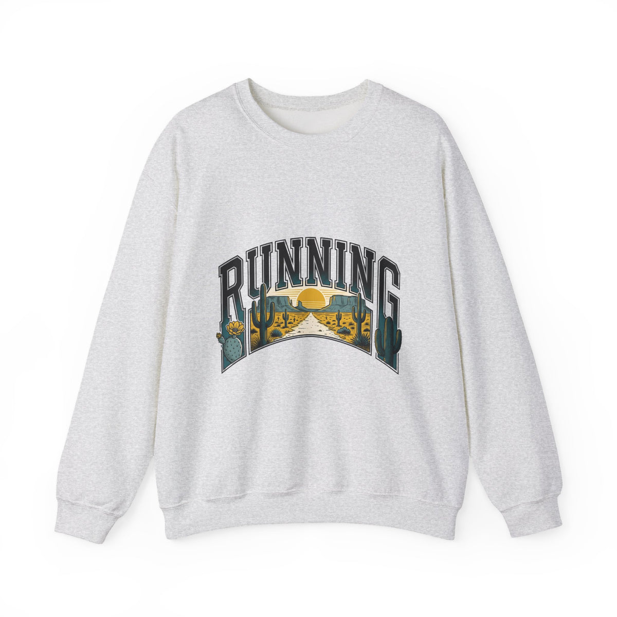 Desert Scene Sweatshirt Running Hiking Gift Women Antique Sweatshirt Desert Sweatshirt Runner Enthusiast Trail Graphic Old School Succulents Sweatshirt