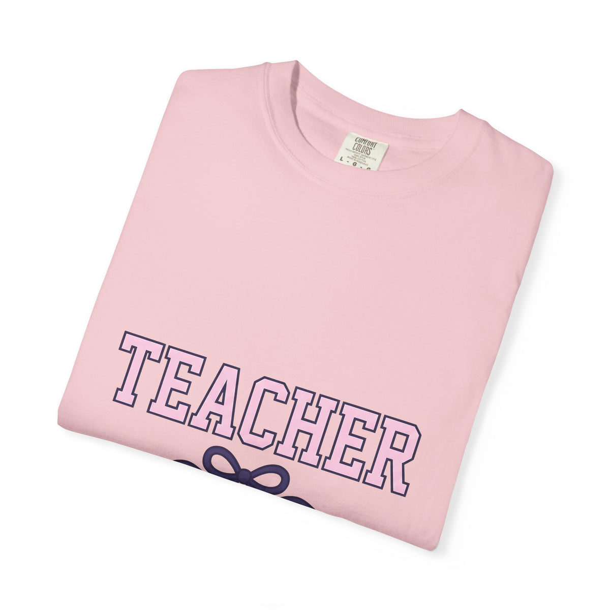 Bow Graphic T-Shirt Teachers Appreciation Gift Women Bold T-Shirt Bow T-Shirt Educator Enthusiast Graphic T-Shirt Gratitude Illustration Minimalist