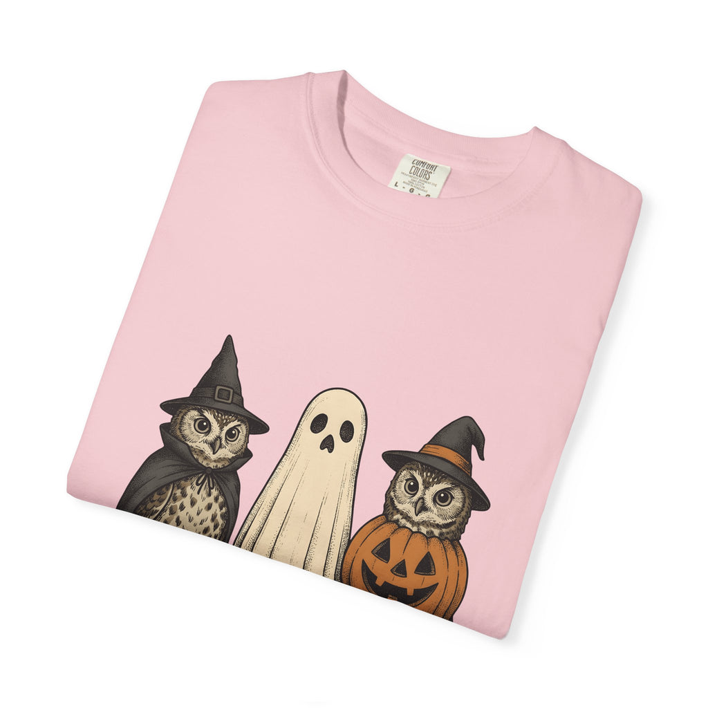 Owl Halloween Costumes Halloween Creatures Gift Classic Owl Costume Horror Fan Spooky Monster T-Shirt