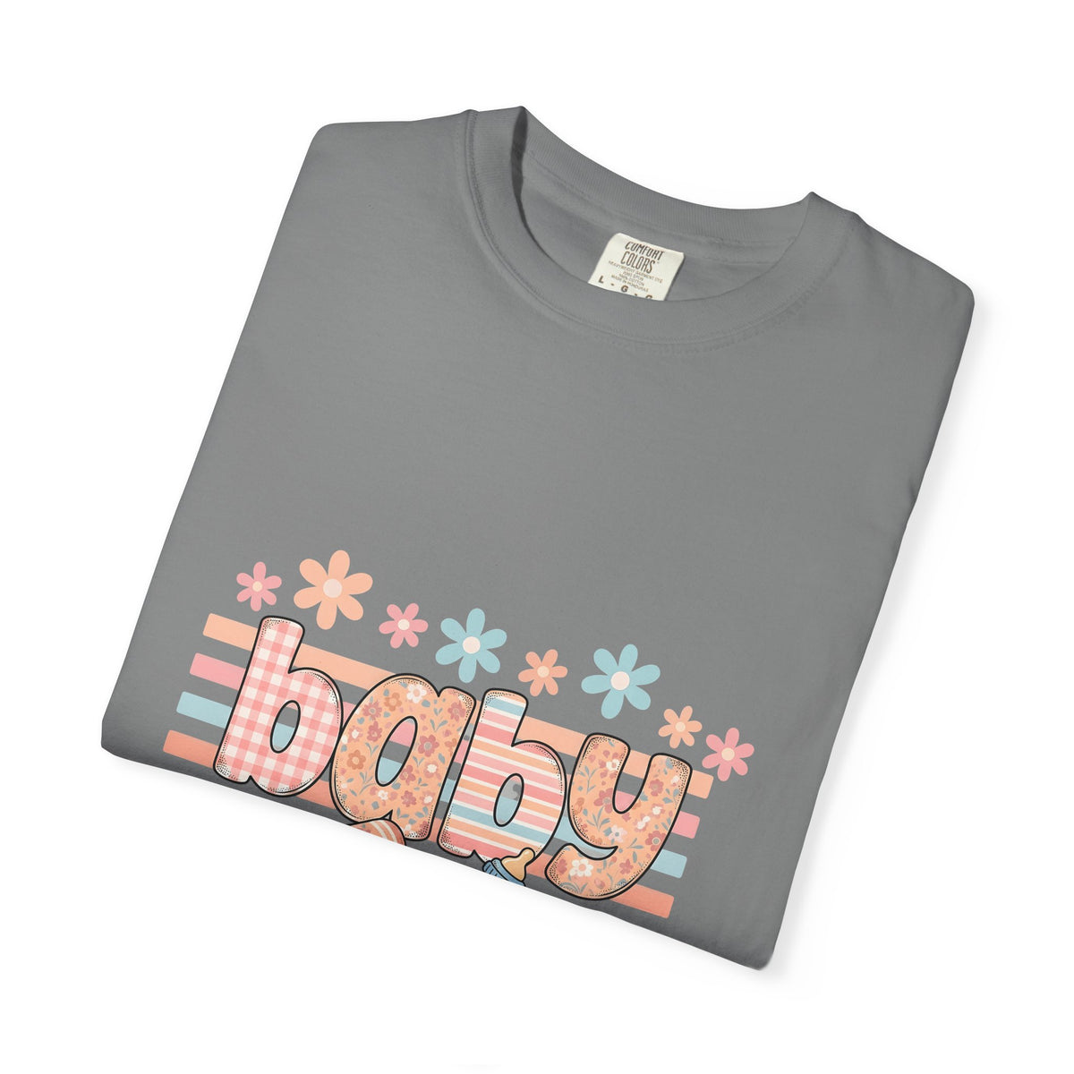 Baby Necessities T-Shirt Baby Event Gift Women Delightful T-Shirt Baby Gear T-Shirt Baby Fan Nursery T-Shirt Party Graphic Light Hues Petals T-Shirt