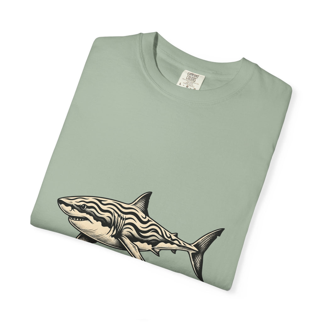 Shark T-Shirt Ocean Creatures Gift Women Geometric T-Shirt Shark T-Shirt Marine Fan Abstract T-Shirt Wildlife Graphic Sketch Bands T-Shirt