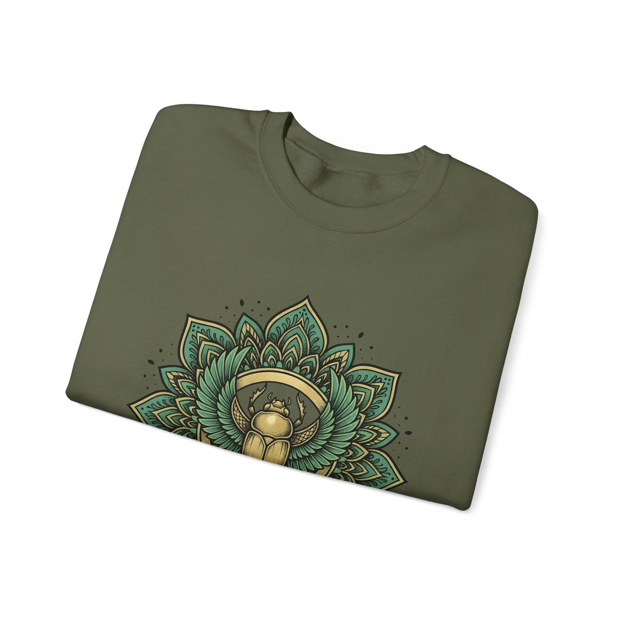 Scarab Mandala Sweatshirt Boho Chic Spiritual Gift Women Bohemian Sweatshirt Mandala Sweatshirt Hippie Enthusiast Tribal Sweatshirt Mystical Graphic Geometric
