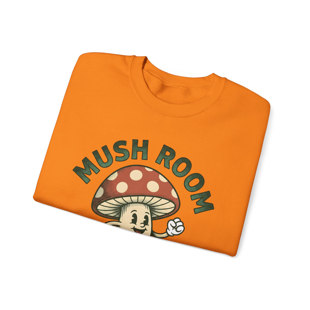 Funny Mushroom Sweatshirt Funny Outdoors Gift Women Classic Sweatshirt Toadstool Sweatshirt Humor Fan Vintage Sweatshirt Camping Graphic Hand Drawn Smiley Face