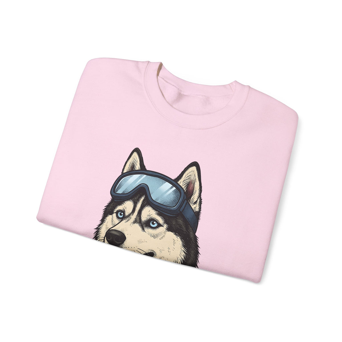 Husky Wolf Sweatshirt Dog Snow Gift Women Line Art Sweatshirt Wolfdog Sweatshirt Dog Fan Siberian Graphic Sweatshirt Hand Drawn Neckerchief Sweatshirt