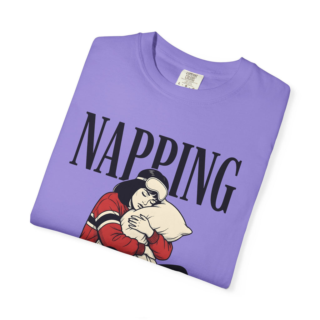 Girl T-Shirt T-Shirt Funny Sleep Gift Women Comic T-Shirt Plushie T-Shirt Humor Fan Cartoon T-Shirt Slumber Graphic Retro Alarm Clock T-Shirt