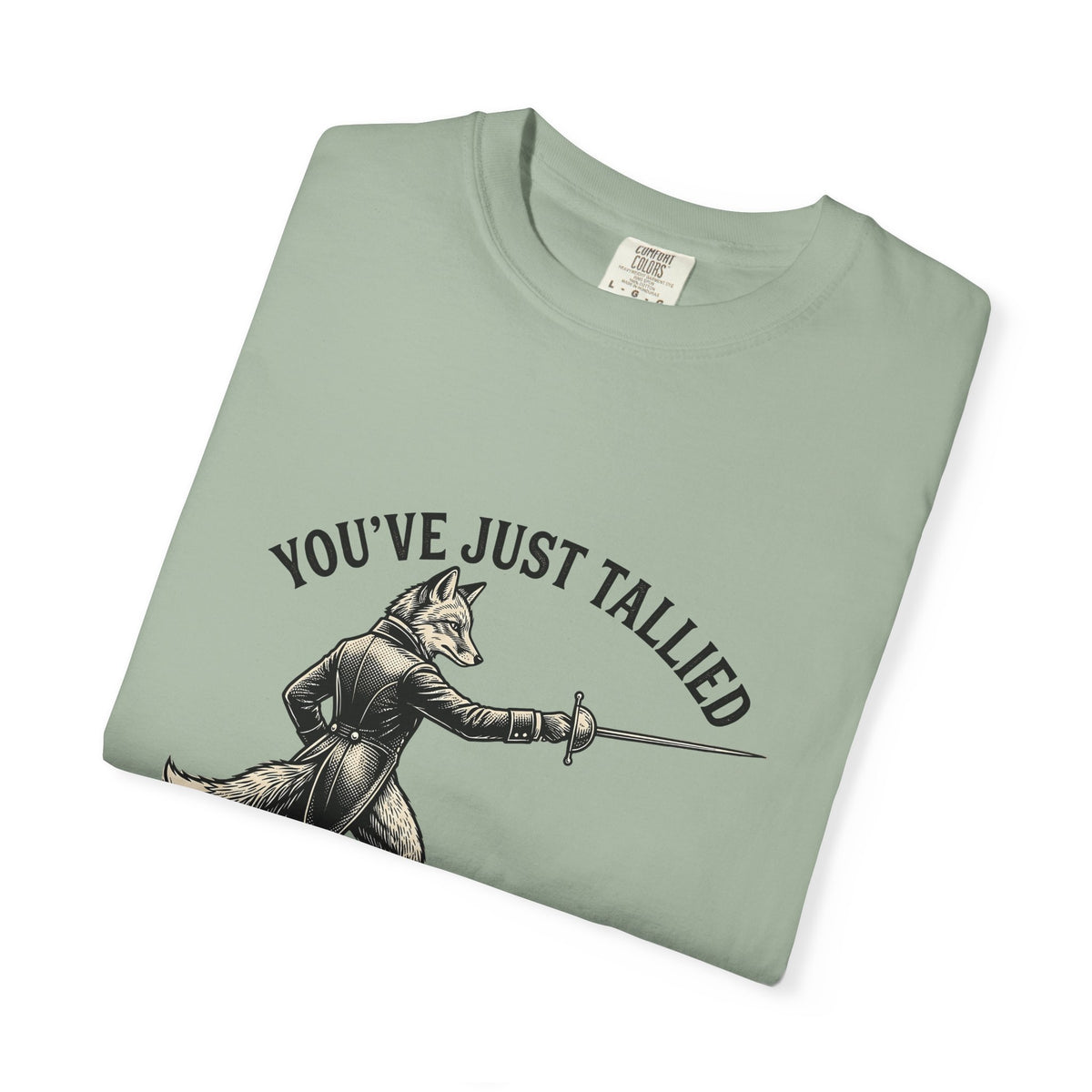 Fox Fencer T-Shirt Funny Animal Gift Women Vintage T-Shirt Foxer T-Shirt Humor Fan Retro T-Shirt Creature Graphic Hand Drawn Sword T-Shirt