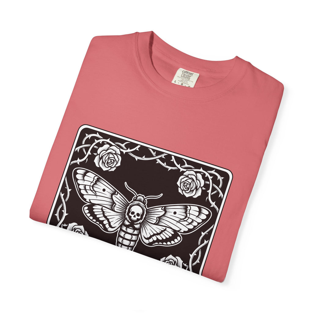 Skull Butterfly T-Shirt Gothic Magic Gift Women Traditional Tattoo T-Shirt Sugar Skull T-Shirt Darkwave Fan Tattooed T-Shirt Mystic Graphic Horror
