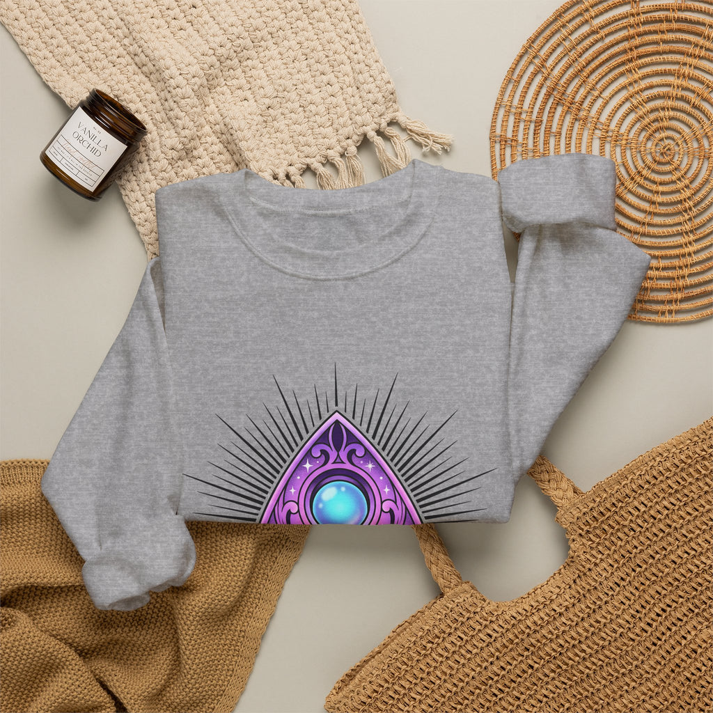 Magic Planchette Sweatshirt Boho Chic Zodiac Gift Women Mystical Sweatshirt Ouija Board Sweatshirt Bohemian Fan Spiritual Sweatshirt Astrology Graphic Trippy