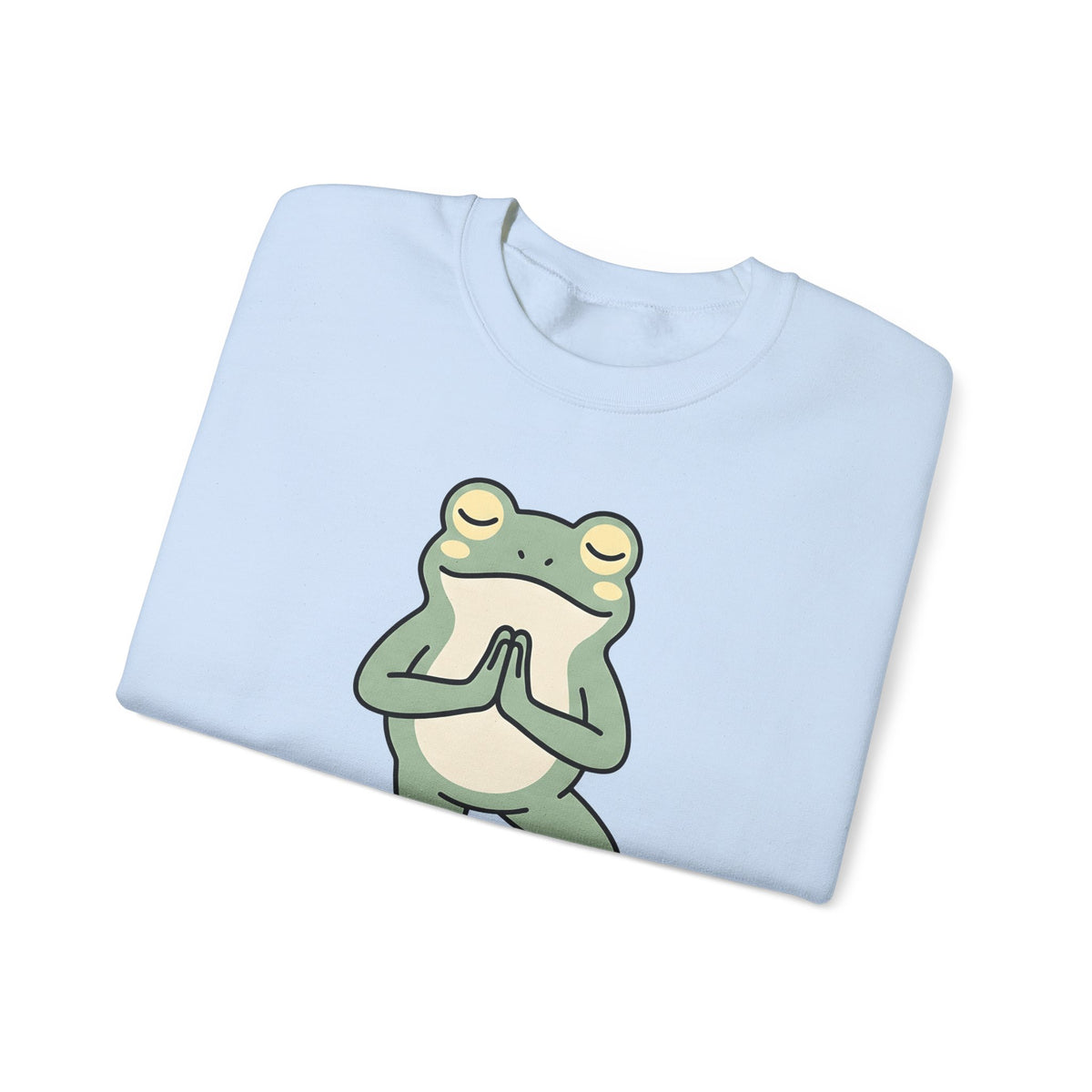 Yoga Frog Sweatshirt Yoga Nature Gift Women Sketch Sweatshirt Toad Sweatshirt Yoga Enthusiast Drawing Illustration Wildlife Graphic Clean Standing Pose