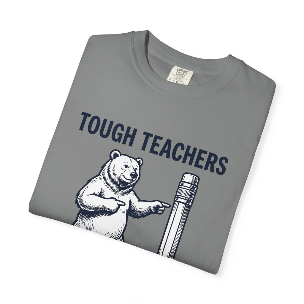 Bear Pen T-Shirt Teachers Wildlife Gift Women Sketch T-Shirt Pen Holder T-Shirt Educator Enthusiast Drawing Illustration Retro Classroom T-Shirt