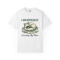 Resting Fox Funny Wildlife Gift Sketch Fox Humor Fan Drawing Retro Star Shapes T-Shirt