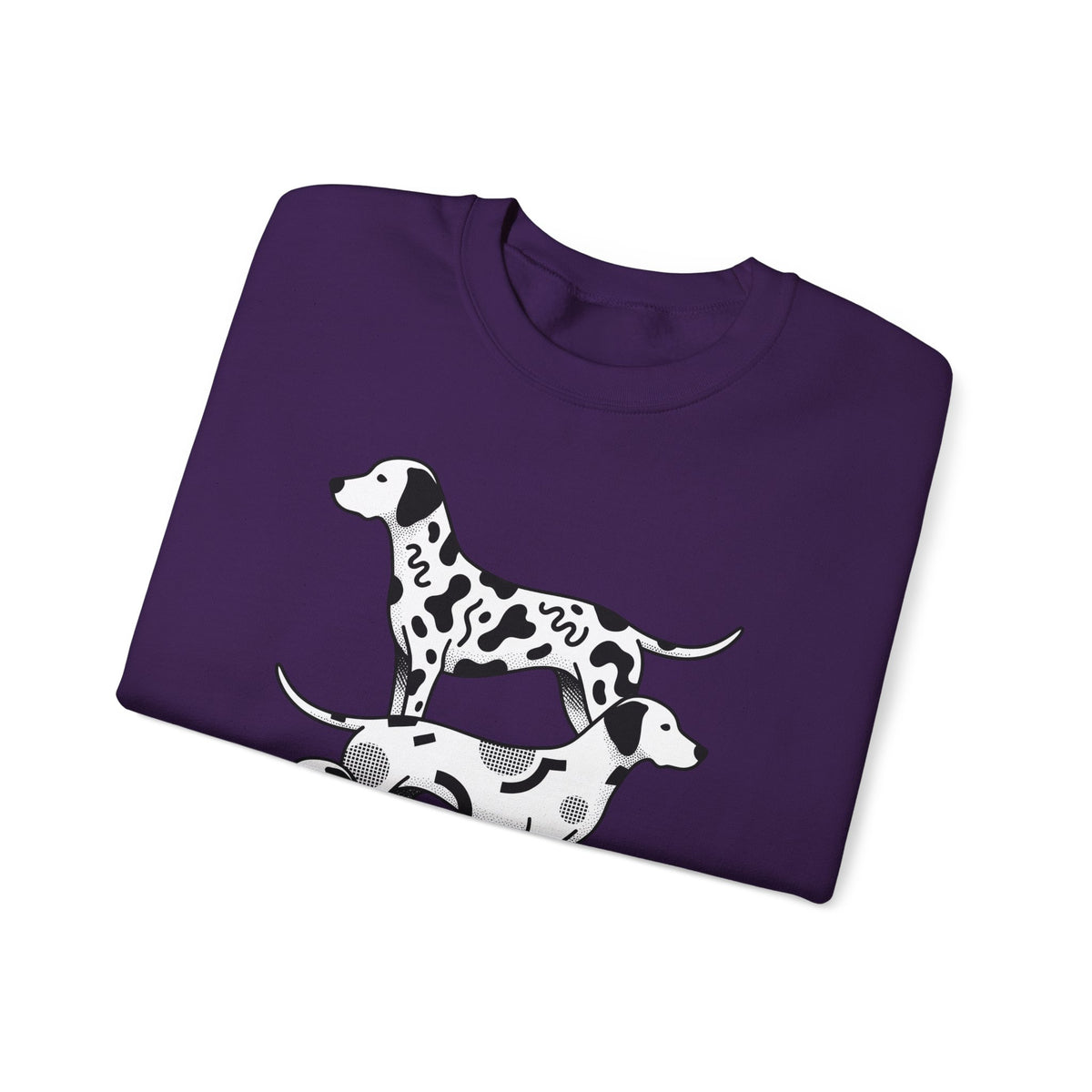 Dalmatian Sweatshirt Dog Fauna Gift Women Flat Sweatshirt Dalmatian Sweatshirt Dog Fan Graphic Design Illustration Sketch Spot Design Sweatshirt