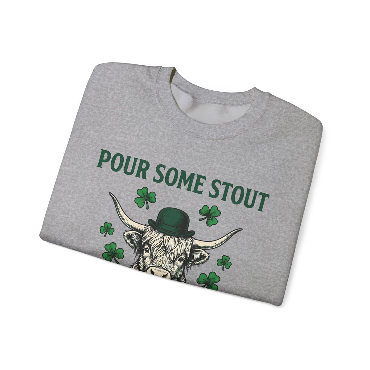 Highland Cow Beer Sweatshirt St Patrick's Day Drinking Gift Women Vintage Sweatshirt Beer Sweatshirt St Patricks Fan Retro Sweatshirt Boozy Graphic Hand Drawn