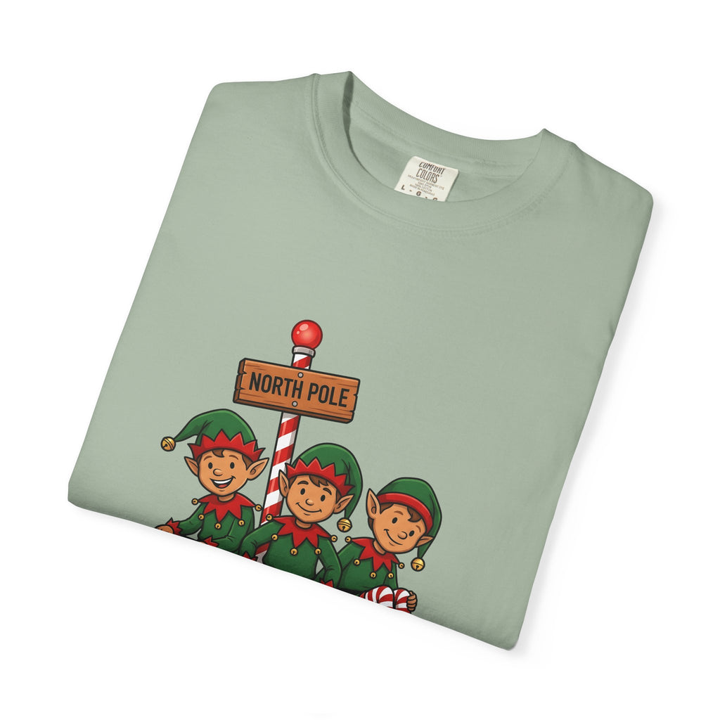 Holiday Elves T-Shirt Christmas Relatives Gift Women Comic T-Shirt Elf T-Shirt Christmas Fan Cartoon T-Shirt Family Graphic Retro Polar Sign T-Shirt