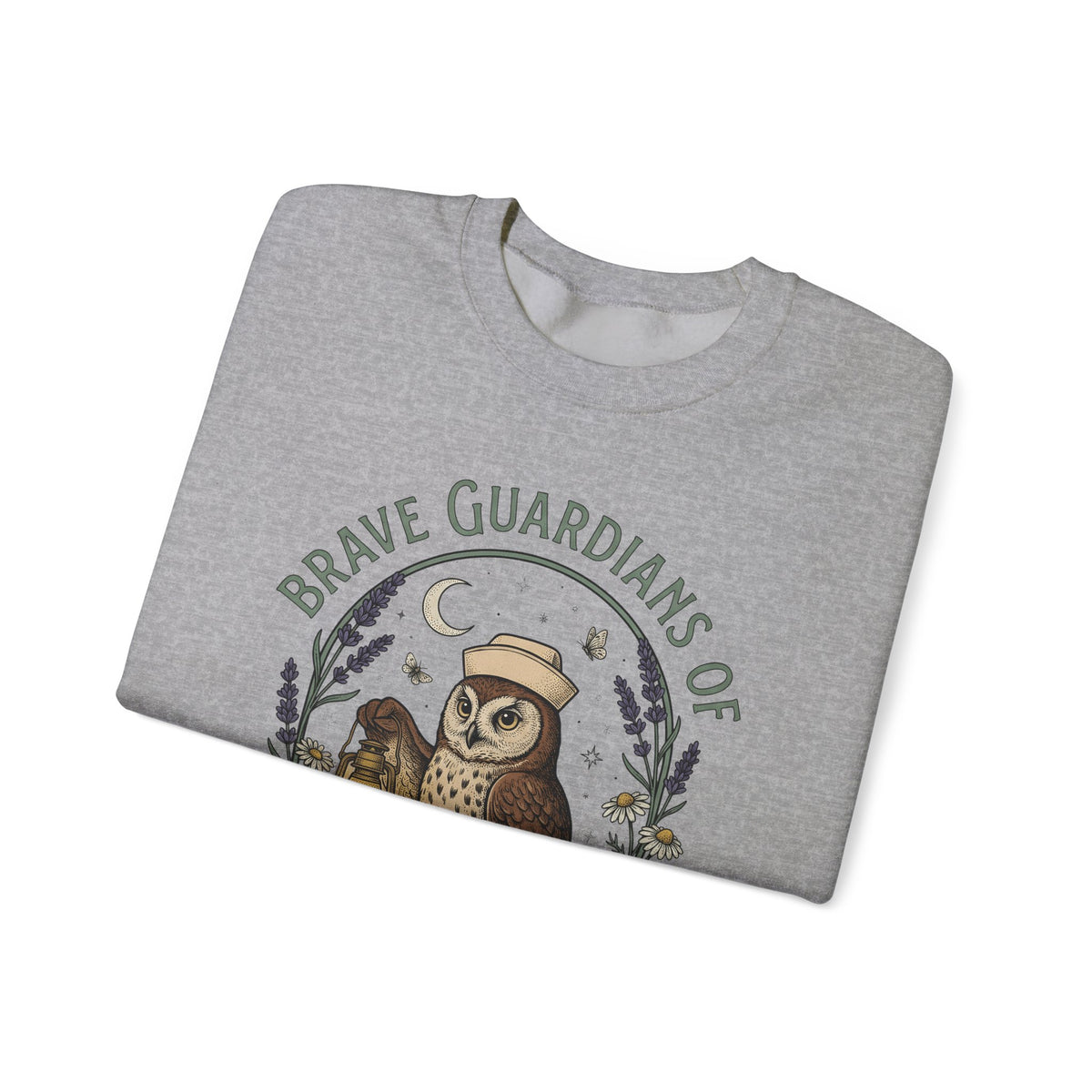 Nursing Owl Sweatshirt Nurses Gratitude Gift Women Retro Sweatshirt Owl Sweatshirt Nurse Enthusiast Vintage Sweatshirt Appreciation Graphic Sketch Torch Sweatshirt