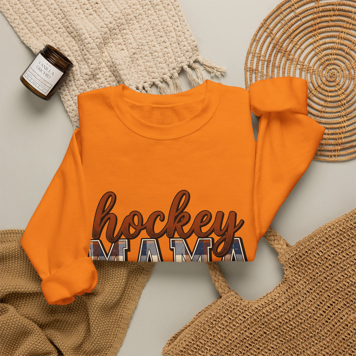 Plaid Pattern Text Sweatshirt Mom Sports Gift Women Retro Sweatshirt Tartan Sweatshirt Mom Fan Retro Style Sweatshirt Athlete Graphic Vintage Lightning Bolt