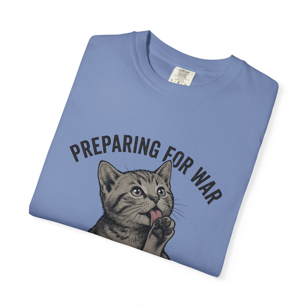 Striped Cat Cat Jokes Gift Sketch Tabby Cat Feline Fan Drawing Retro Claw T-Shirt