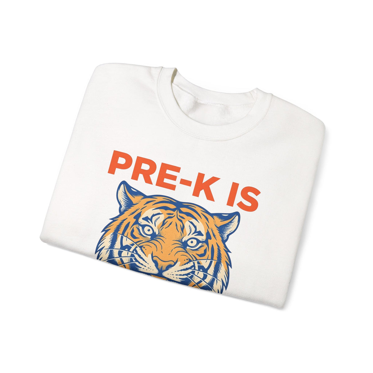 Tiger Head Teachers Classroom Gift Modern Tiger Educator Enthusiast Sweatshirt