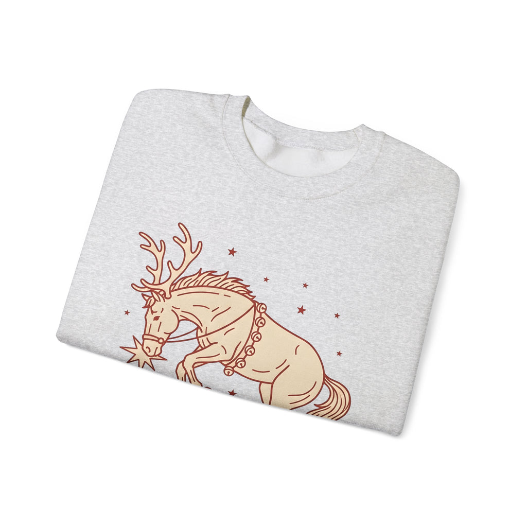 Stag Sweatshirt Christmas Creatures Gift Women Hand Drawn Sweatshirt Deer Sweatshirt Xmas Fan Illustrated Sweatshirt Animal Graphic Classic Twinkles Sweatshirt