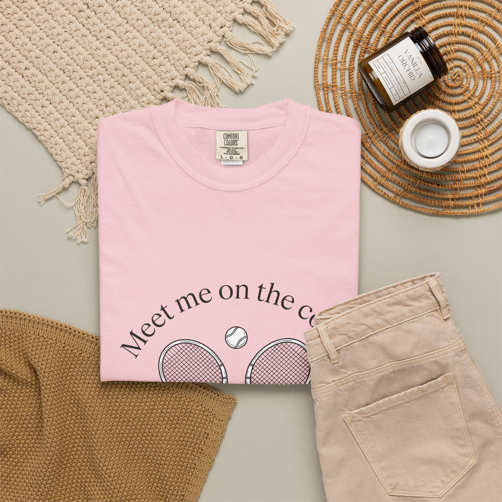 Tennis Rackets T-Shirt Tennis Game Gift Women Drawing T-Shirt Racket T-Shirt Tennis Fan Illustration T-Shirt Sport Graphic Flat Tennis Ball T-Shirt
