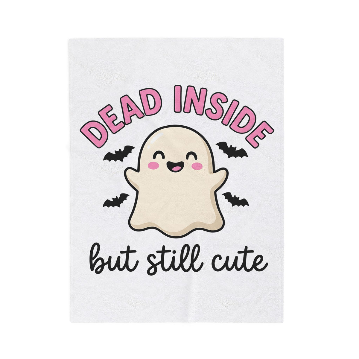 Spirit Illustration Blanket Funny Spooky Gift Women Cute Blanket Art Blanket Humor Fan Cartoon Blanket Horror Graphic Comic Flying Mammals Blanket
