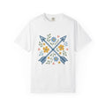 Crossed Arrows T-Shirt Cowgirl Country Gift Women Folk T-Shirt Quivers T-Shirt Rodeo Fan Quilt Design Southwestern Wildflowers T-Shirt