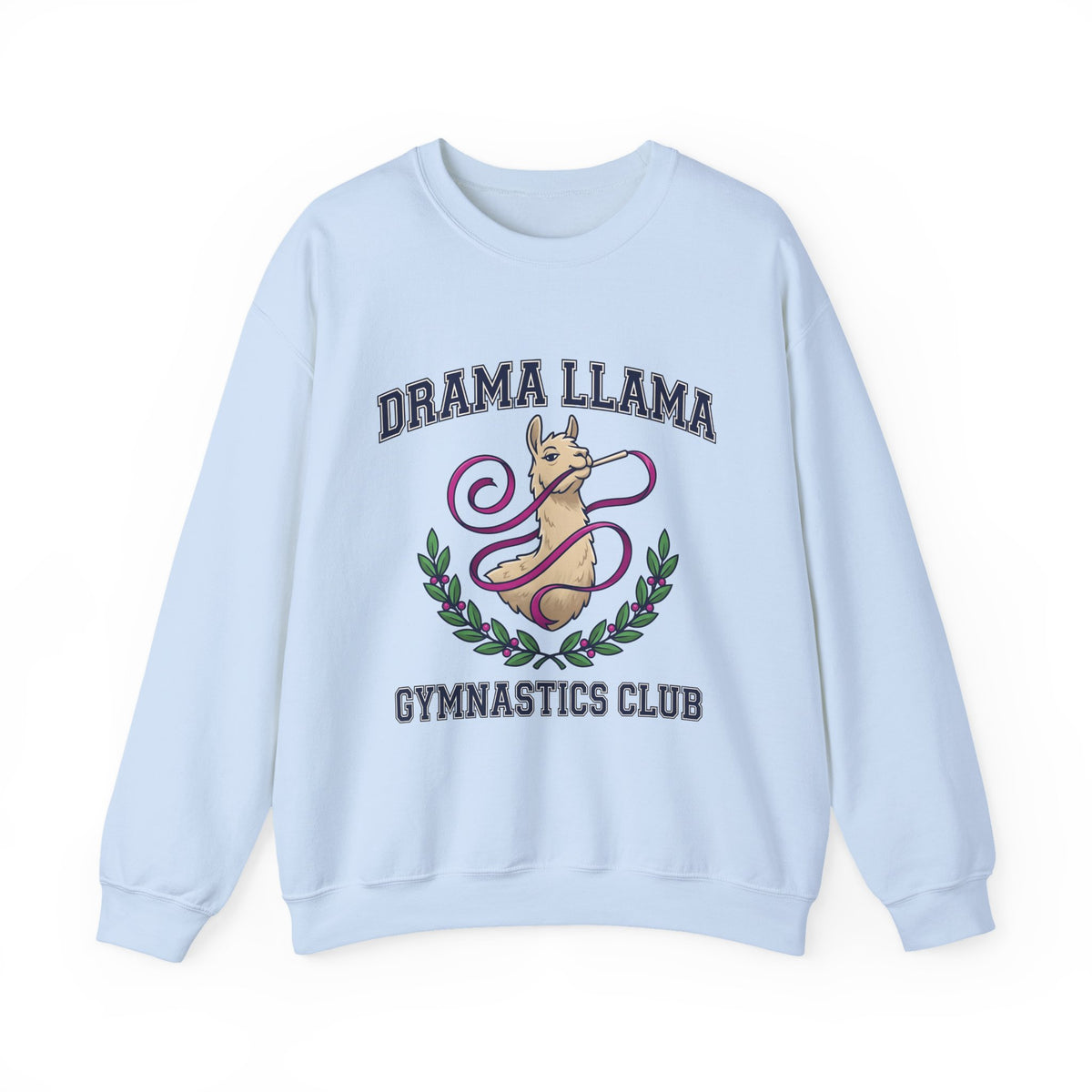 Alpaca Ribbon Gymnastics Sweatshirt Gymnastics Wildlife Gift Women Animated Sweatshirt Gymnast Sweatshirt Gymnastics Enthusiast Cartoon Sweatshirt Animal