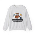 Owl Nurses Espresso Gift Comic Owl Sweatshirt