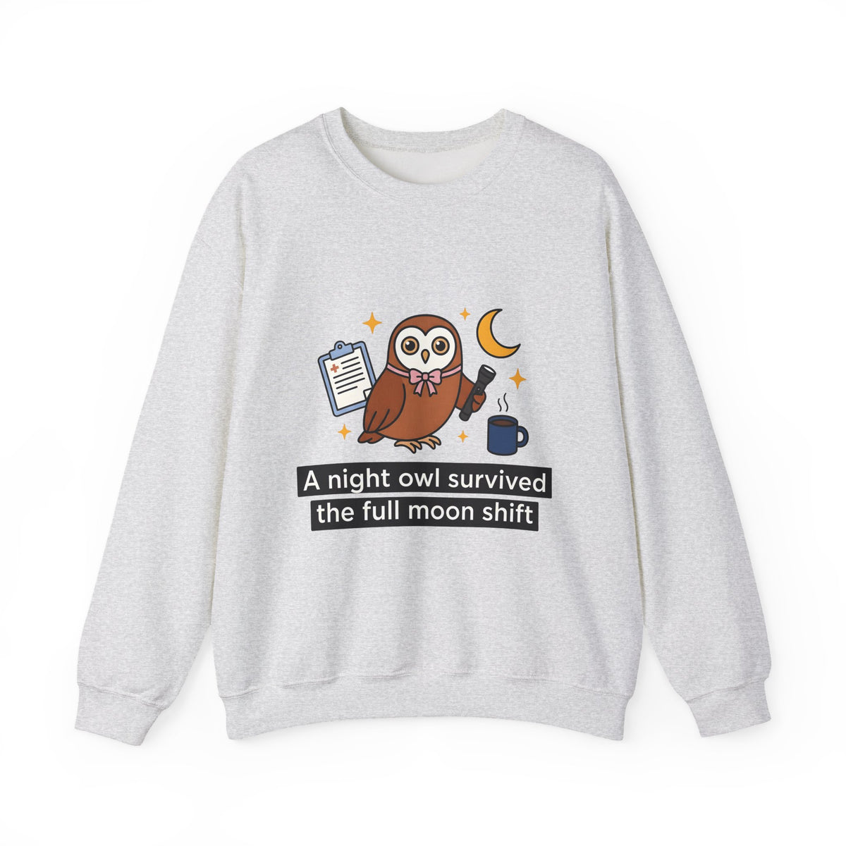 Owl Nurses Espresso Gift Comic Owl Sweatshirt