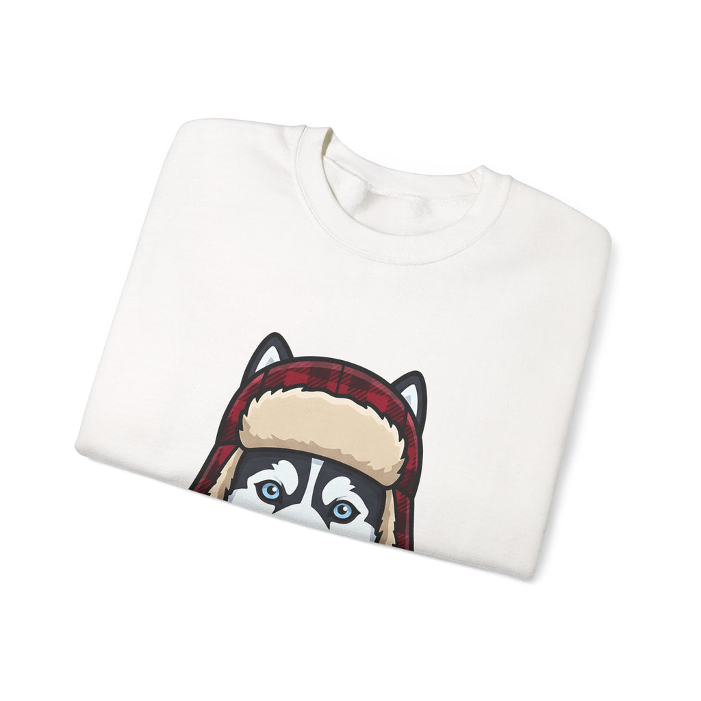 Husky Pup Sweatshirt Dog Companion Gift Women Illustration Sweatshirt Siberian Husky Sweatshirt Dog Fan Husky Graphic Sweatshirt Manga Winter Cap Sweatshirt