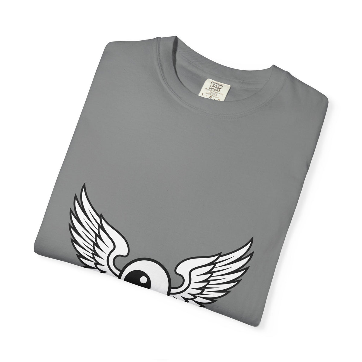 Winged Eye T-Shirt Cute Mythical Gift Women Outline Drawing T-Shirt Eye Symbol T-Shirt Adorable Fan Symbolic T-Shirt Magical Graphic Basic Wings