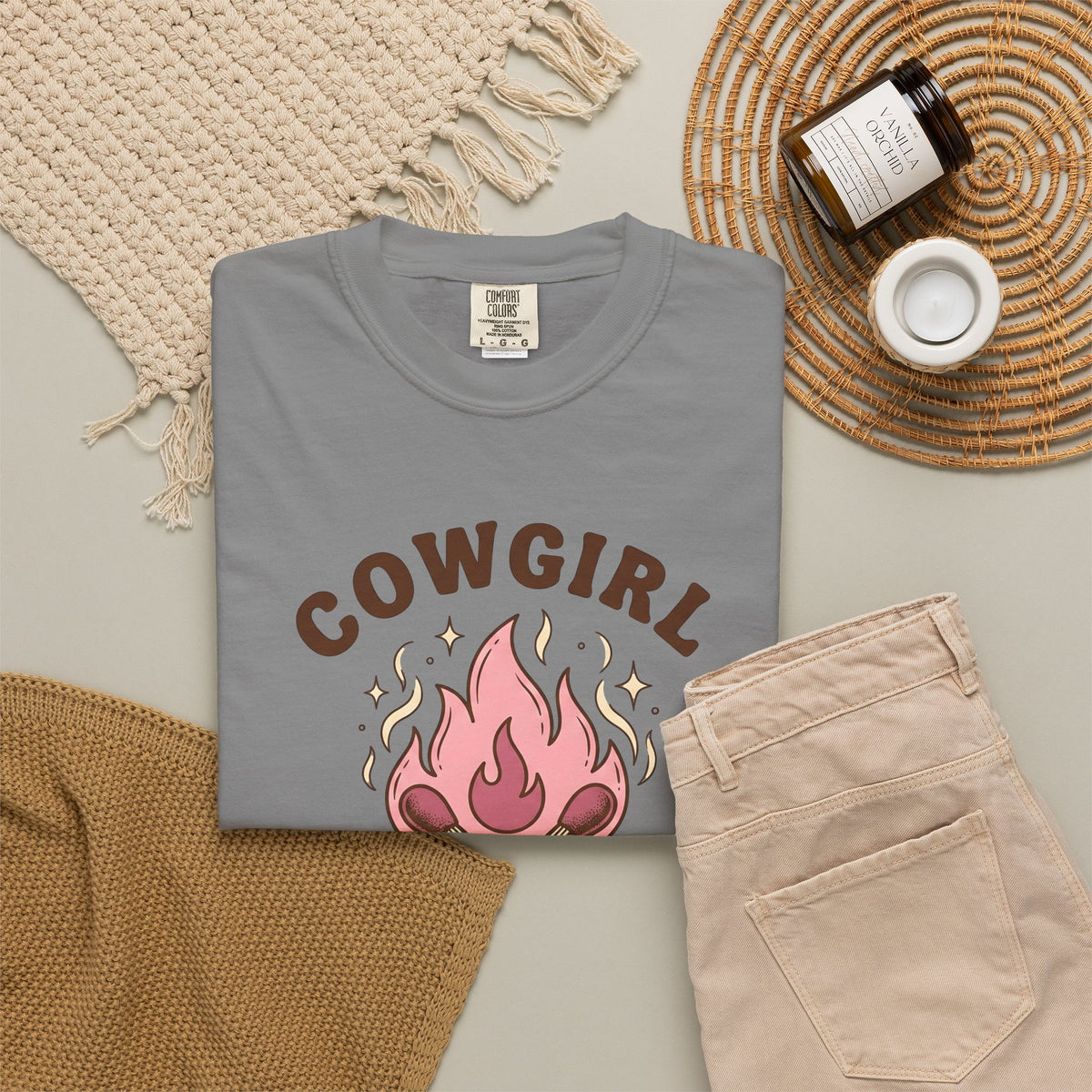 Lit Matches T-Shirt Cowgirl Cowboy Gear Gift Women Tribal T-Shirt Matches T-Shirt Rodeo Fan Primitive T-Shirt Western Graphic Classic Glitter