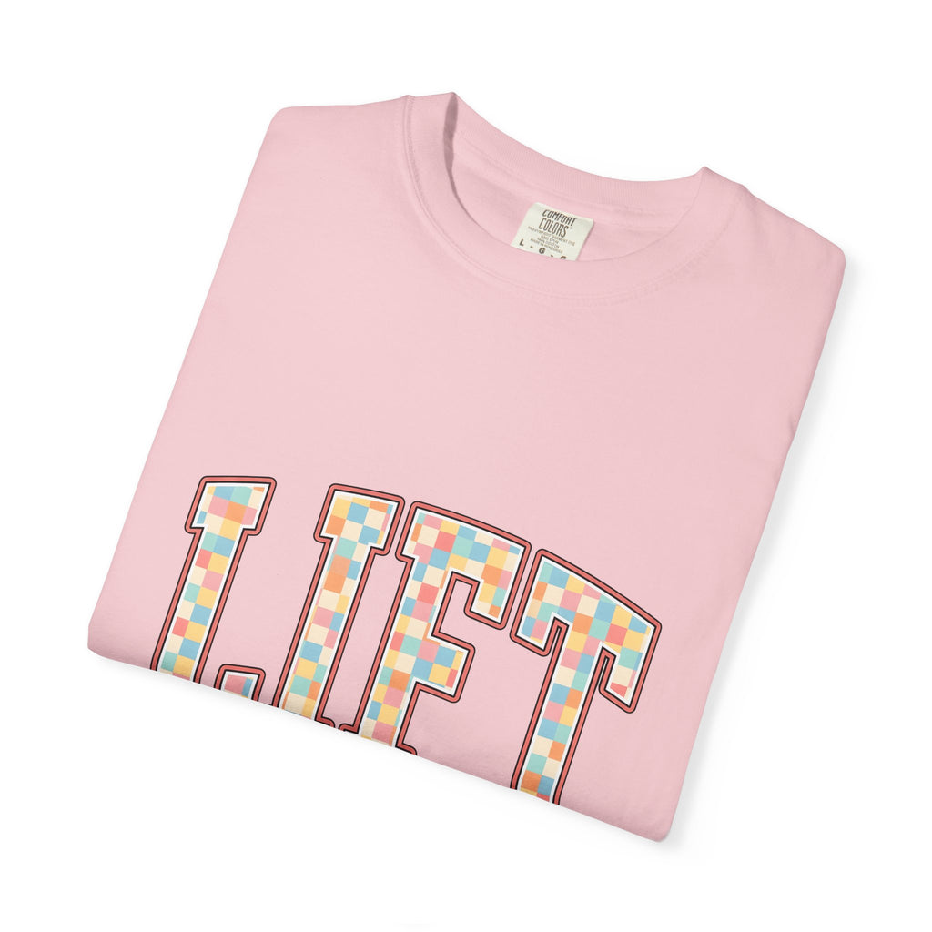 Chunky Block Text T-Shirt Sports Workout Gift Women Neon T-Shirt Typography T-Shirt Athlete Enthusiast Glowing T-Shirt Fitness Graphic Classic