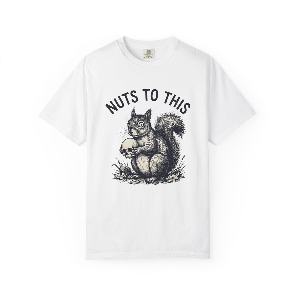 Chipmunk Skeleton T-Shirt Halloween Nature Gift Women Creepy T-Shirt Rodent T-Shirt Spooky Fan Squirrel Graphic T-Shirt Classic Maple Leaves T-Shirt