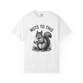 Chipmunk Skeleton T-Shirt Halloween Nature Gift Women Creepy T-Shirt Rodent T-Shirt Spooky Fan Squirrel Graphic T-Shirt Classic Maple Leaves T-Shirt