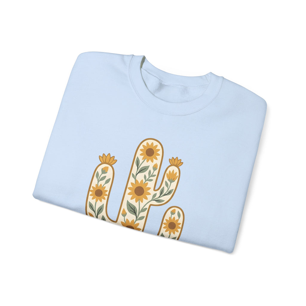 Prickly Flower Sweatshirt Cowgirl Cowboy Gift Women Vintage Sweatshirt Thorn Sweatshirt Rancher Fan Retro Sweatshirt Rodeo Graphic Sketch Sunflower Sweatshirt