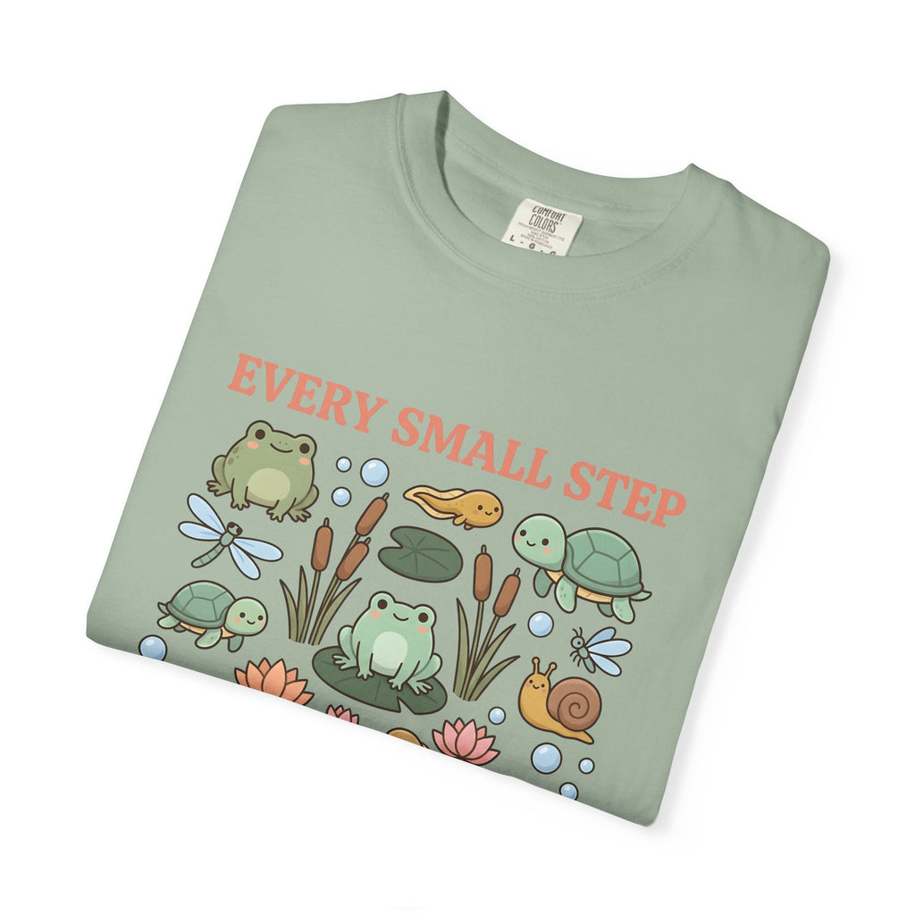 Frog Turtle Snail T-Shirt Motivation Nature Gift Women Cartoon T-Shirt Amphibian T-Shirt Inspirational Enthusiast Comic T-Shirt Environmental