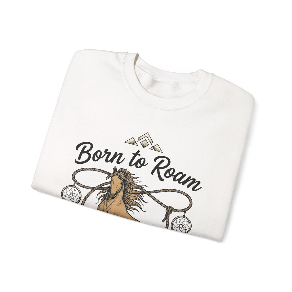 Horse Illustration Sweatshirt Cowgirl Ranch Gift Women Tribal Sweatshirt Stallion Sweatshirt Cowboy Fan Rodeo Sweatshirt Farm Graphic Retro Charm Sweatshirt