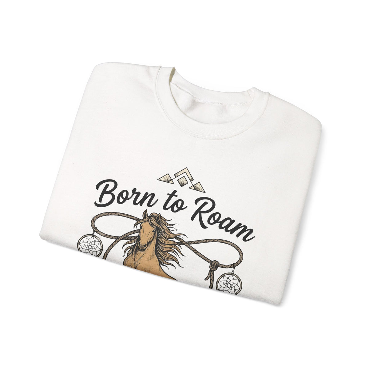 Horse Illustration Sweatshirt Cowgirl Ranch Gift Women Tribal Sweatshirt Stallion Sweatshirt Cowboy Fan Rodeo Sweatshirt Farm Graphic Retro Charm Sweatshirt