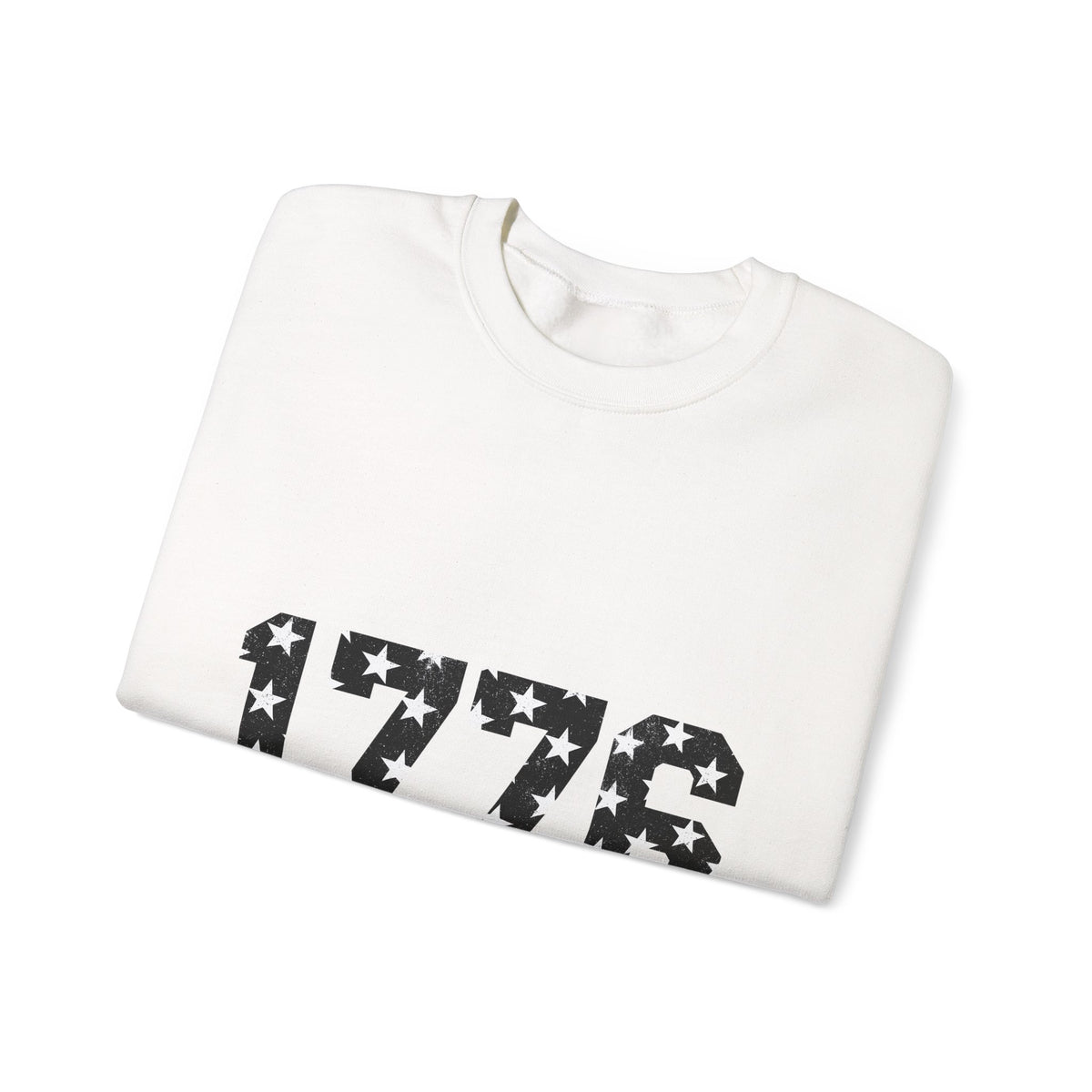 Star Pattern Digits 4Th Of July America Gift Grunge Number 4Th Of July Fan Sweatshirt