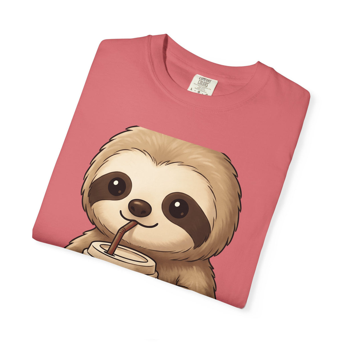 Sloth Java T-Shirt Coffee Creature Gift Women Playful T-Shirt Java T-Shirt Coffee Fan Cute T-Shirt Animal Graphic Sketch Cup T-Shirt