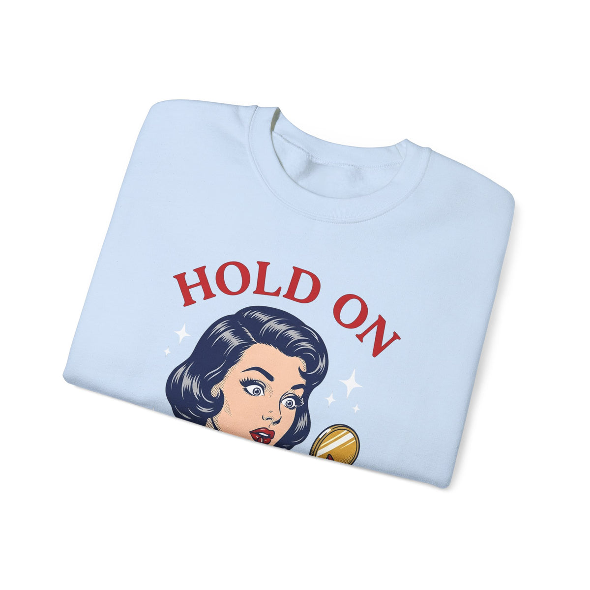 Vintage Woman Mirror Funny Humor Gift Retro Antique Lady Comedy Fan Vintage Pop Sweatshirt