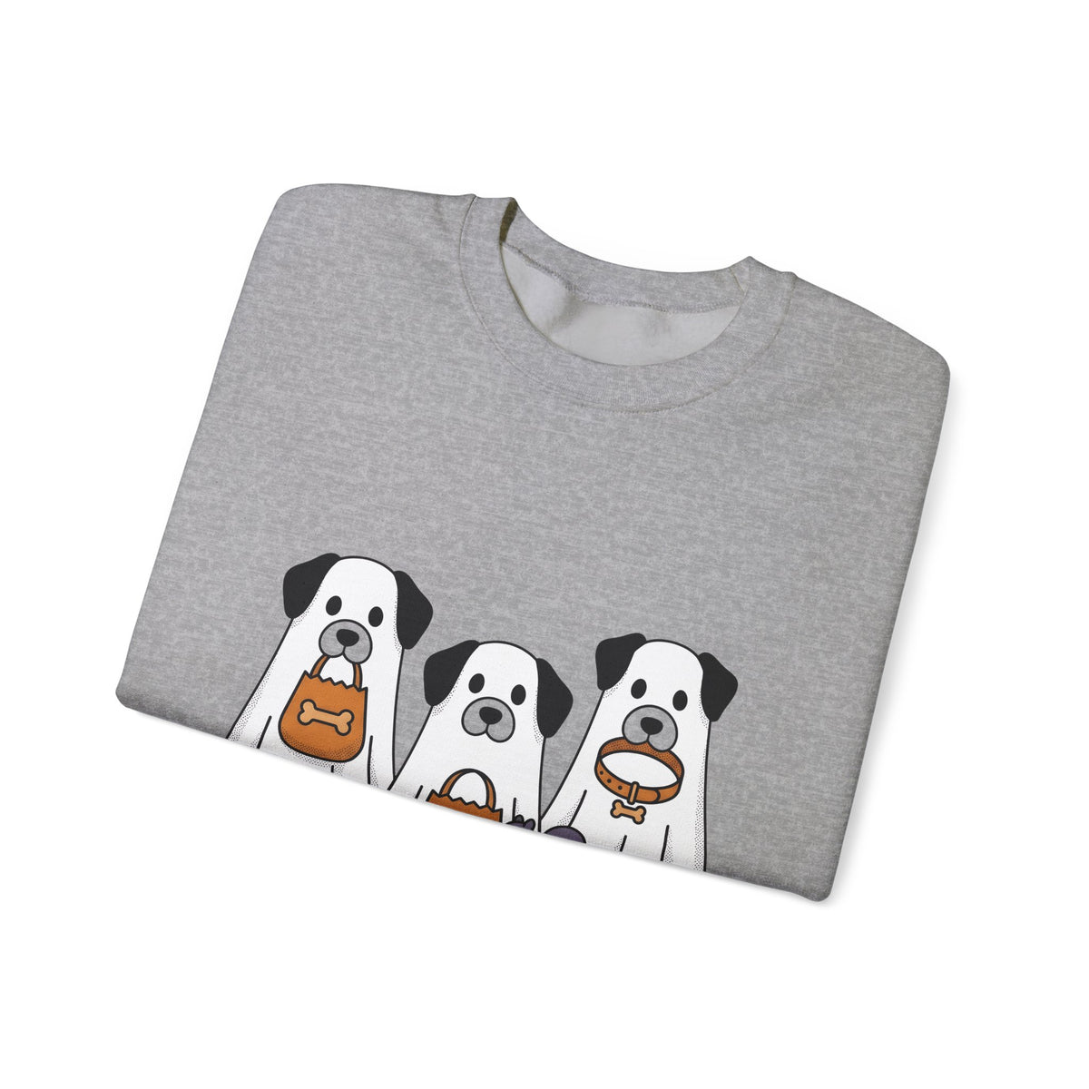 Phantom Puppies Halloween Pet Owner Gift Comic Ghost Dogs Spooky Fan Cartoon Dog Mom Sweatshirt