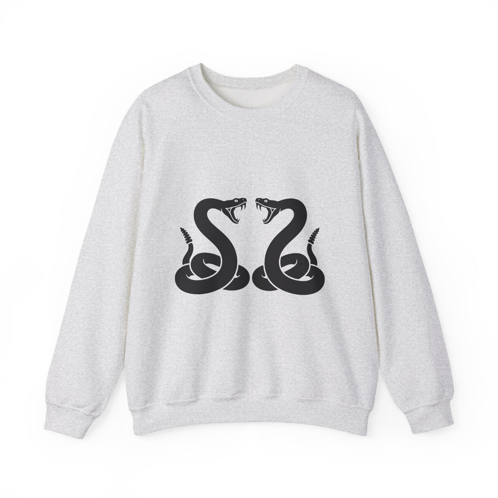 Rattlesnake Pair Sweatshirt Cowgirl Animal Gift Women Bold Sweatshirt Rattler Sweatshirt Rodeo Fan Graphic Design Illustration Western Mirrored Design