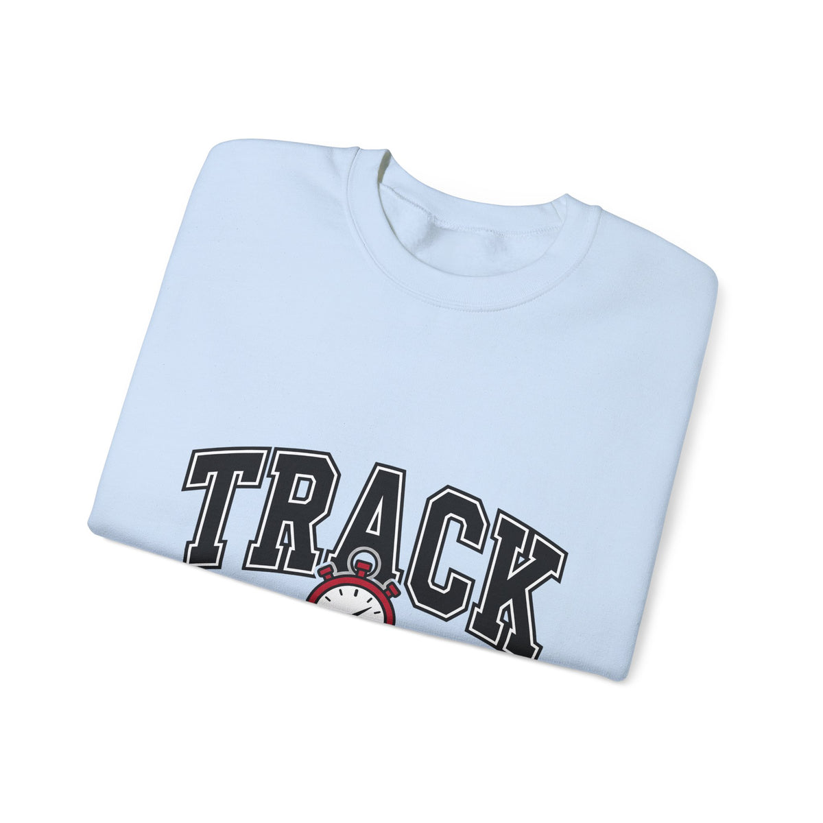 Stopwatch Graphic Sweatshirt Track And Field Mom Gift Women Varsity Sweatshirt Timer Sweatshirt Athlete Enthusiast Letterman Sweatshirt Mother Graphic Design