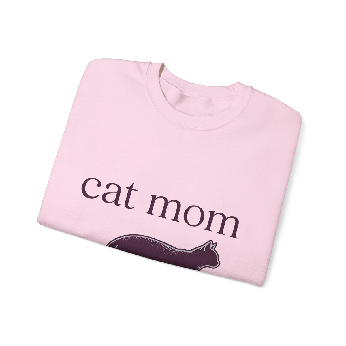 Cat Graphic Sweatshirt Cat Mom Animal Gift Women Minimalist Sweatshirt Kitten Sweatshirt Cat Lady Fan Feline Sweatshirt Simple Design Creature Graphic Vintage