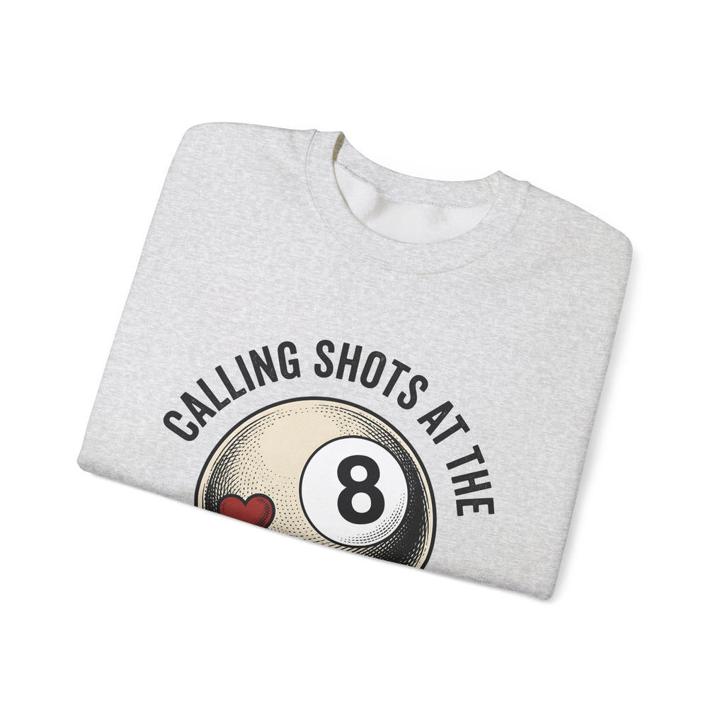 Billiard Ball Billiards Lounge Gift Retro Pool Ball Billiard Fan Vintage Bar Classic Heart Sweatshirt