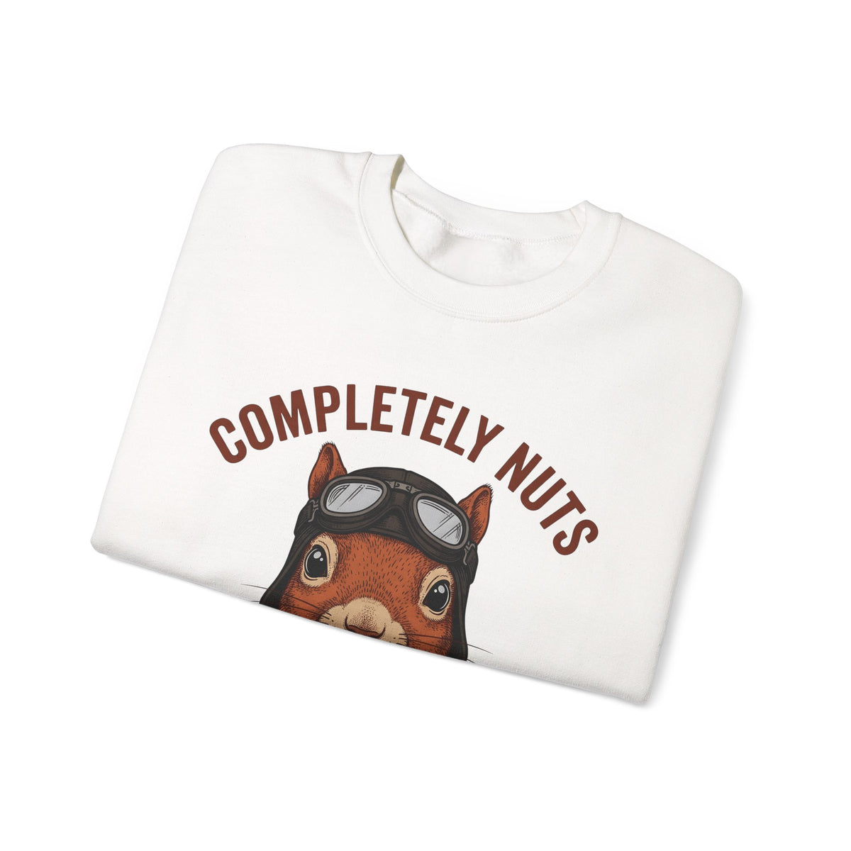 Squirrel Aviator Sweatshirt Funny Wildlife Gift Women Comic Sweatshirt Chipmunk Sweatshirt Humor Fan Cartoon Sweatshirt Animal Graphic Retro Pilot Goggles